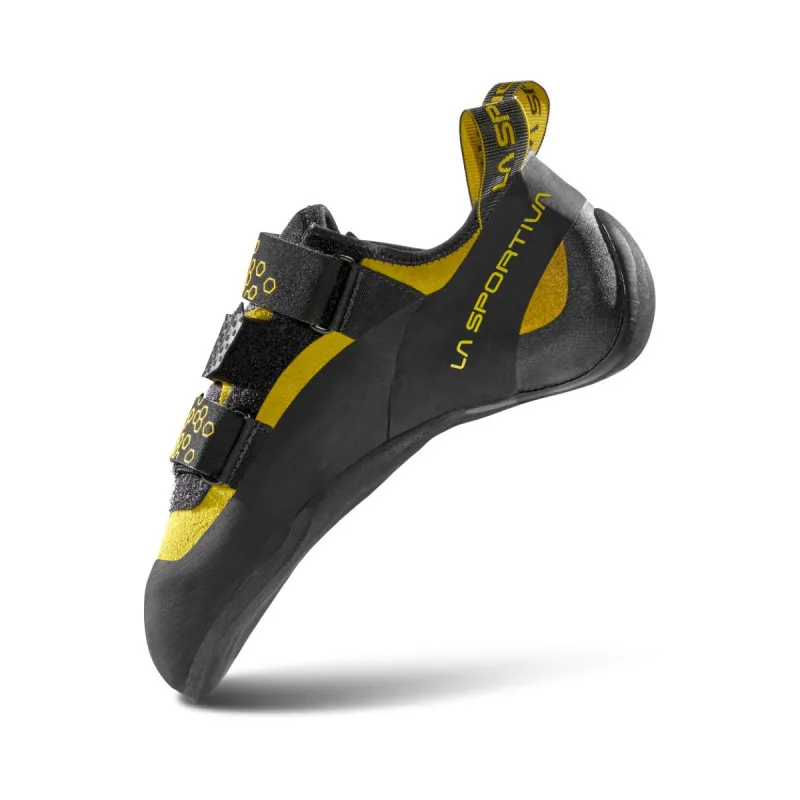 La Sportiva Miura VS Velcro Men's Climbing Shoe in Black/Yellow-3